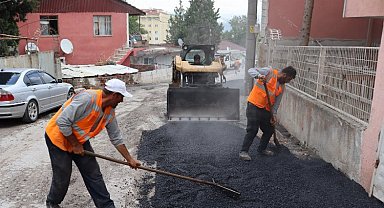 İzmit'te Tavşantepe'nin deforme yollarına onarım