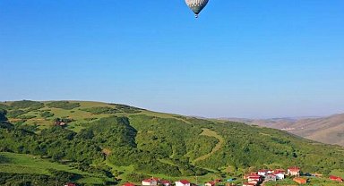 Kapadokya'dan sonra şimdi Ordu'da! Balonla yayla turu