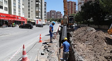 KASKİ'den yağmur suyu hattı imalatı