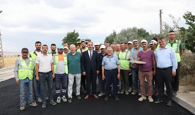 Kayseri Büyükşehir'den Tomarza'ya asfalt yatırımı
