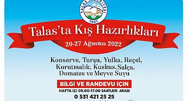 Kayseri Talas'ta kış hazırlığı başlıyor