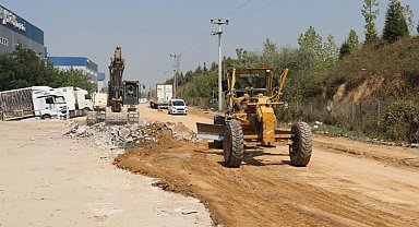 Kocaeli Çayırova'da yol yenileme çalışması