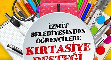 Kocaeli İzmit'te yeni dönem için kırtasiye desteği başlıyor