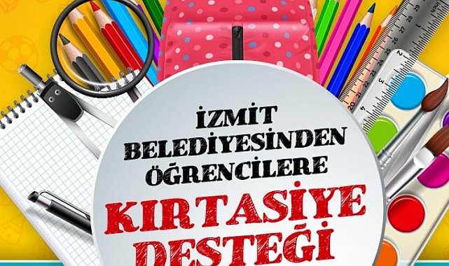 Kocaeli İzmit'te yeni dönem için kırtasiye desteği başlıyor