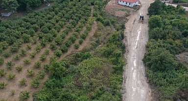 Kocaeli kırsalında tarla ve bahçe yollarına tesviye