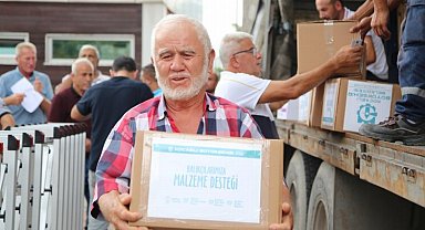 Kocaeli'de 285 balıkçıya tekne bakım malzemesi desteği