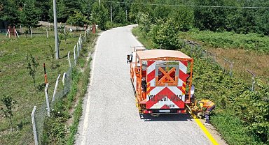 Kocaeli'nin kırsal yolları daha güvenli hale getiriliyor