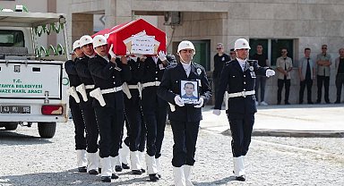 Kütahya'da görevli polis memuru son yolculuğun uğurlandı
