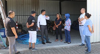 Manisa Ahmetli'de yeni şantiye alanına ziyaret