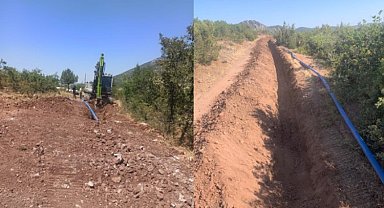 Manisa Akhisar'da bin 900 metrelik içme suyu hattı