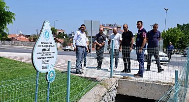 Manisa Akhisar'da MASKİ'den panel çit imalatı