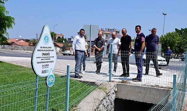 Manisa Akhisar'da MASKİ'den panel çit imalatı