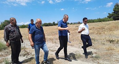 Manisa Gördes'te alternatif mezarlık alanlarına inceleme