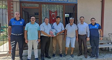 Manisa Salihli'de ara seçim muhtarlarına 'hayırlı olsun' ziyareti