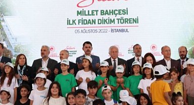 Millet Bahçesi'ne ilk fidan dikildi