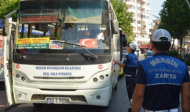 Zabıtadan toplu taşıma araçlarına sıkı denetim