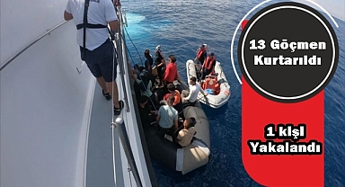 13 Göçmen kurtarıldı