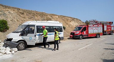 Bu kez trafik kazası tatbikatı yapıldı