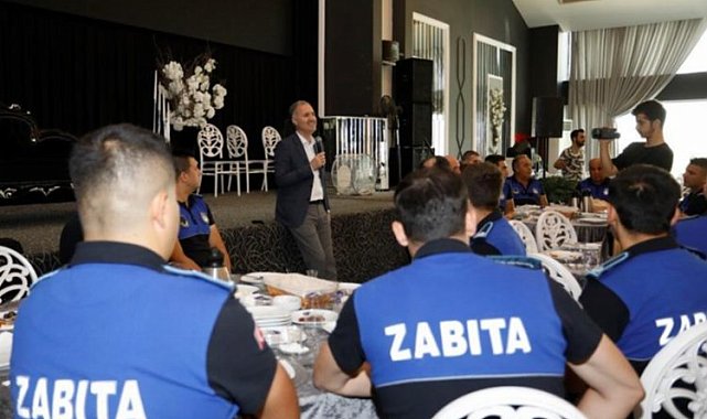 Bursa İnegöl'de zabıta personeline özel kahvaltı