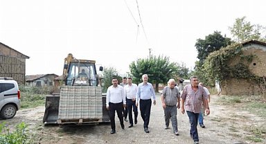 Bursa İnegöl'ün kırsal mahallelerine parke taş konforu