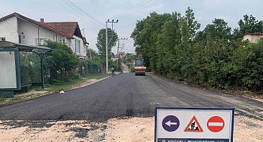 Kocaeli Kartepe'de İbrikdere asfaltlanıyor
