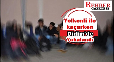YELKENLİ İLE KAÇIYORLARDI