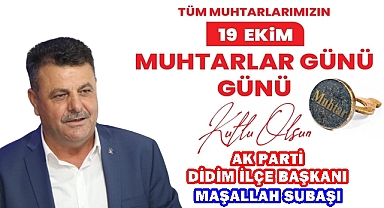 Başkan Subaşı Muhtarlar Gününü Kutladı