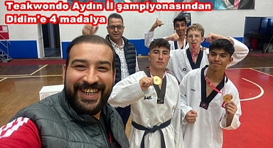 Didim Gençlik ve Spor Müdürlüğü Teakwondo Takımı 4 Madalya Aldı
