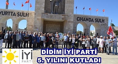 Didim İYİ Parti'den 5. yıl kutlaması