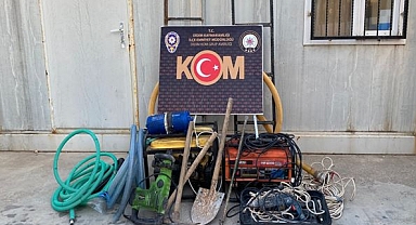 KAÇAK KAZIYA SUÇ ÜSTÜ