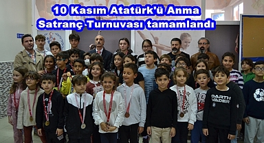 10 Kasım Atatürk'ü Anma Satranç Turnuvası tamamlandı