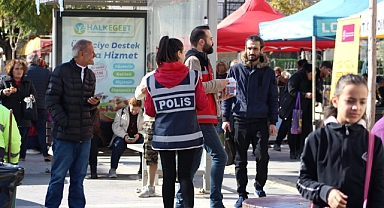 25 Kasım Kadına Yönelik Şiddete Karşı Uluslararası Mücadele Günü kapsamında boşür dağıtıldı