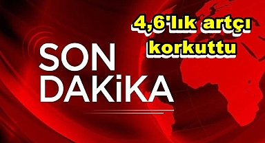 4.3 büyüklüğünde artçı deprem korkuttu