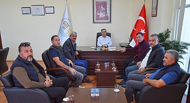 Didim Esnaf ve Sanatkarlar Odasından Ticaret Odasına Tebrik Ziyareti