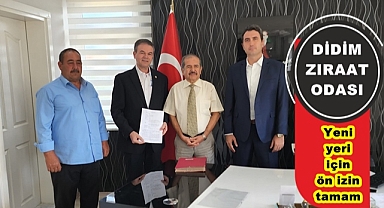 Didim Zıraat Odası yeni yeri için ön izin imzalandı