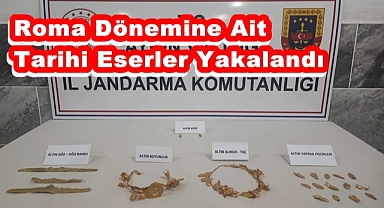 Roma Dönemine ait altın eserler yakalandı