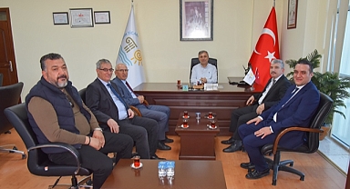 Vergi Dairesi ve Milli Emlak Müdüründen Tebrik Ziyareti