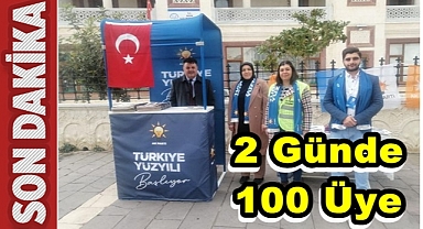 2 GÜNDE 100 ÜYE