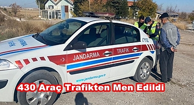 430 Araç trafikten men edildi