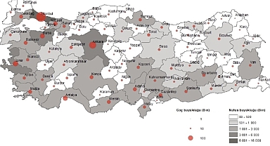 Türkiye'de 2021 yılında 2 milyon 777 bin 797 kişi iller arasında göç etti