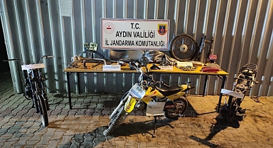 Didim Jandarma Motor hırsızlarını yakaladı