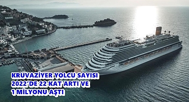 KRUVAZİYER YOLCU SAYISI 2022’DE 22 KAT ARTI VE 1 MİLYONU AŞTI