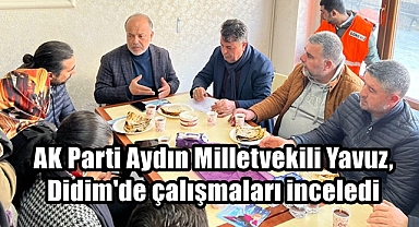AK Parti Aydın Milletvekili Yavuz, Didim'de çalışmaları inceledi