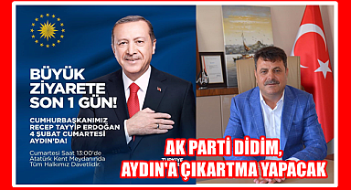 AK PARTİ DİDİM, AYDIN'A ÇIKARTMA YAPACAK