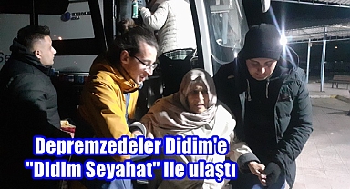 Depremzedeler Didim'e