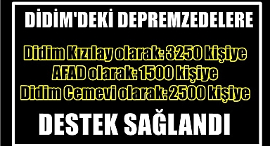 DEPREMZEDELERE DESTEK KESİNTİSİZ SÜRÜYOR