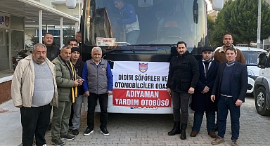 Didim Şoförler Odası'ndan deprem bölgesine yardım eli