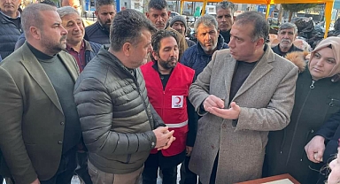 İLÇE PROTOKOLÜNDEN DİDİM KIZILAY YARDIM MERKEZİNE ZİYARET