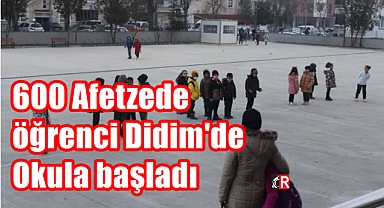 Uzayan ara tatil sonrası öğrenciler Didim'de ders başı yaptı