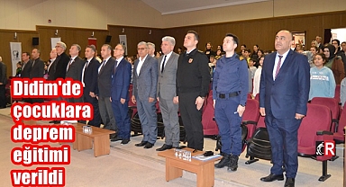 Didim'de çocuklara deprem eğitimi verildi